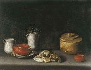 Juan van der Hamen y Leon Still Life with Porcelain and Sweets oil painting on canvas